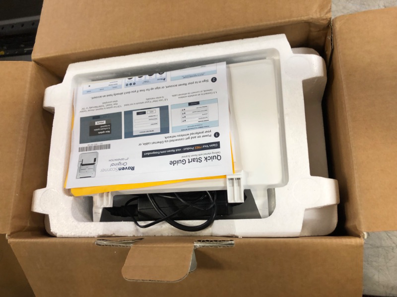 Photo 3 of Raven Original Document Scanner - Huge Touchscreen, Color Duplex Feeder (ADF), Wireless Scanning to Cloud, WiFi, Ethernet, USB, Home or Office Desktop (2nd Gen) White