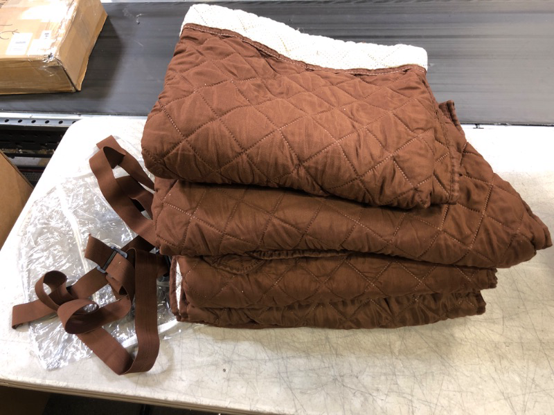 Photo 1 of 5 PIECE BLANKET MATERIAL / COVERS-BROWN