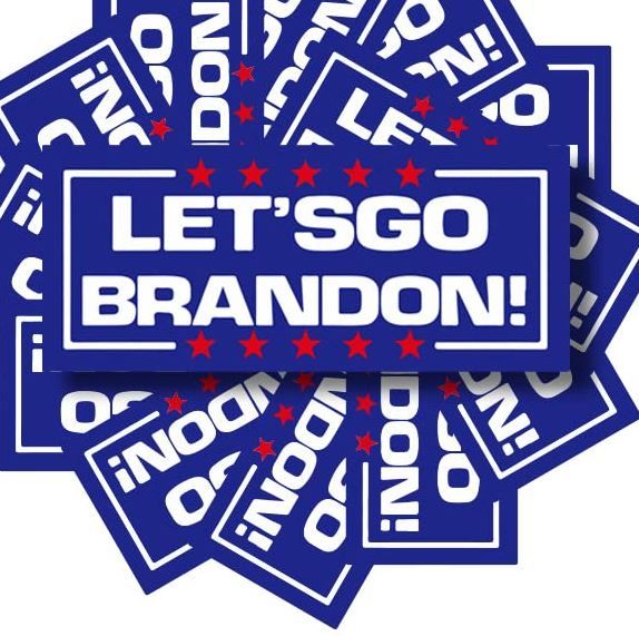 Photo 1 of 50 Pcs Let's Go Brandon Sticker,Two Styles Pack Stickers, Car Bumper Sticker Decal, Funny Car Truck Window Decals Stickers for Laptop Hardhat (7 Inch x 3 Inch) (Lets GO Style)