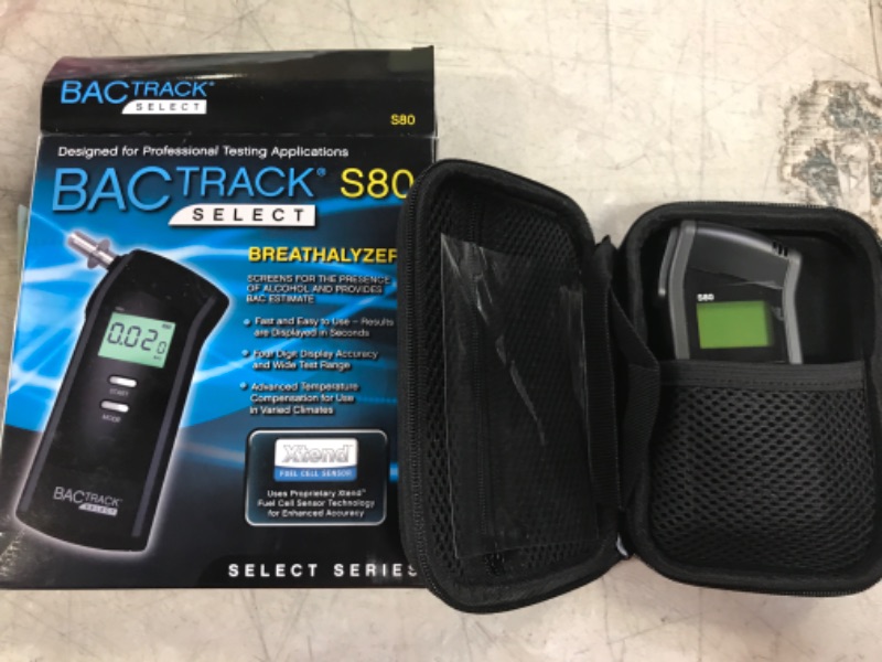 Photo 2 of BACtrack S80 Breathalyzer | Professional-Grade Accuracy | DOT & NHTSA Approved | FDA 510(k) Cleared | Portable Breath Alcohol Tester for Personal & Professional Use