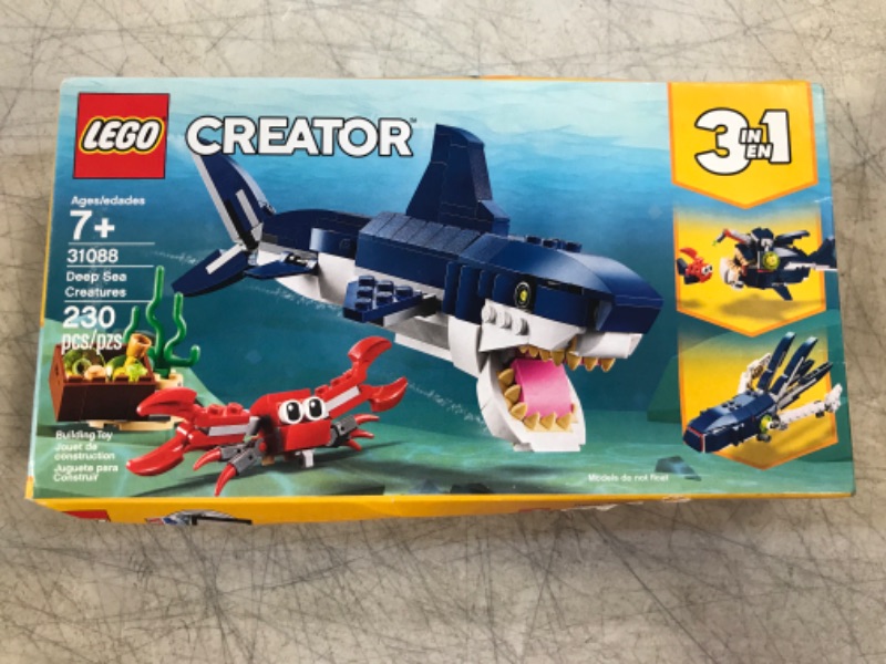 Photo 2 of LEGO Creator 3in1 Deep Sea Creatures 31088 Building Toy Set for Kids, Boys, and Girls Ages 7+ (230 Pieces)