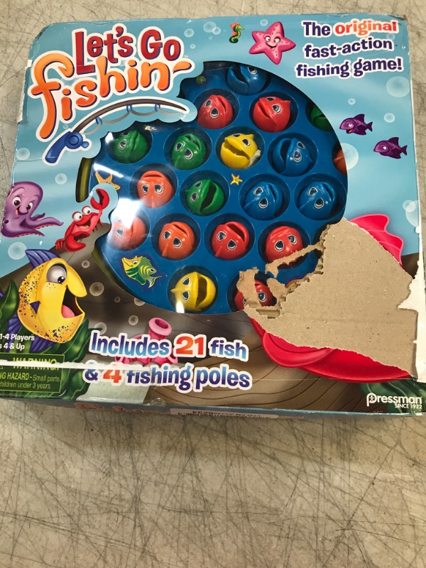 Photo 2 of Let's Go Fishin' Game by Pressman - The Original Fast-Action Fishing Game!