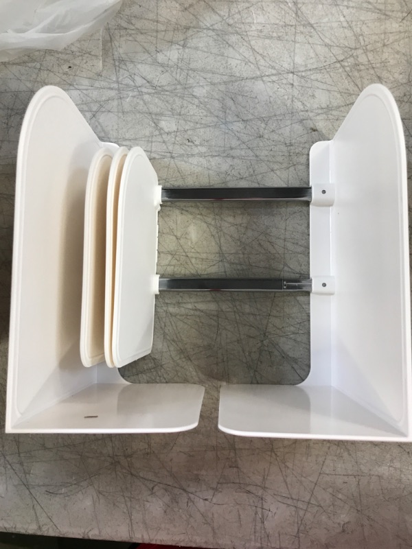 Photo 1 of Adjustable Bookshelf Bookends - Ivory 