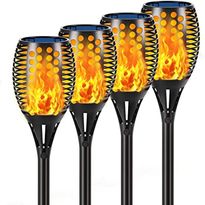 Photo 1 of Aityvert Solar Lights, 43" Flickering Flames Torch Lights Outdoor Waterproof Landscape Decoration Lighting Dusk to Dawn Auto On/Off Security Flame Lights for Yard Garden Pathway Driveway 2-Pack
