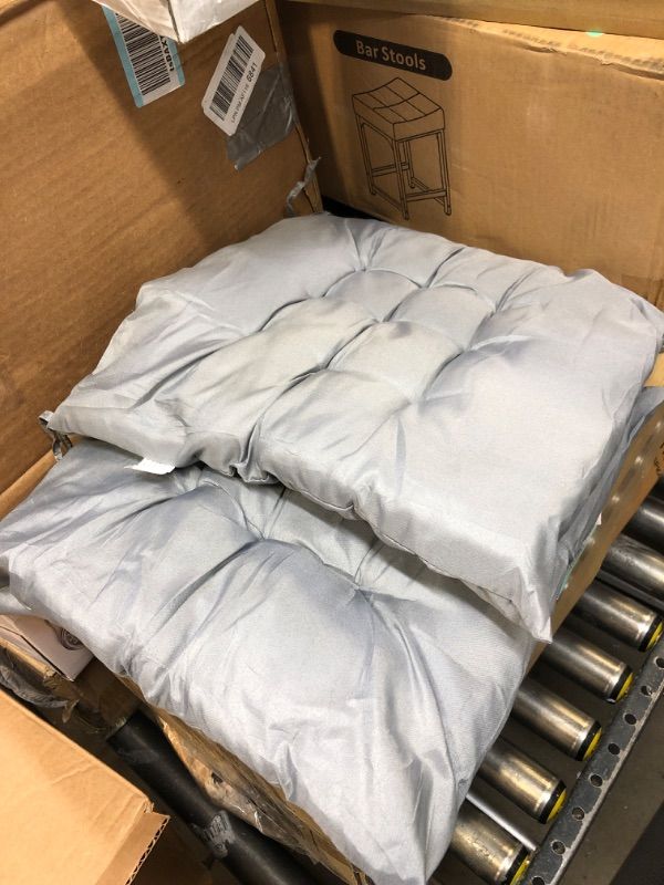 Photo 1 of 2 pack 14x14 seat pillows gray