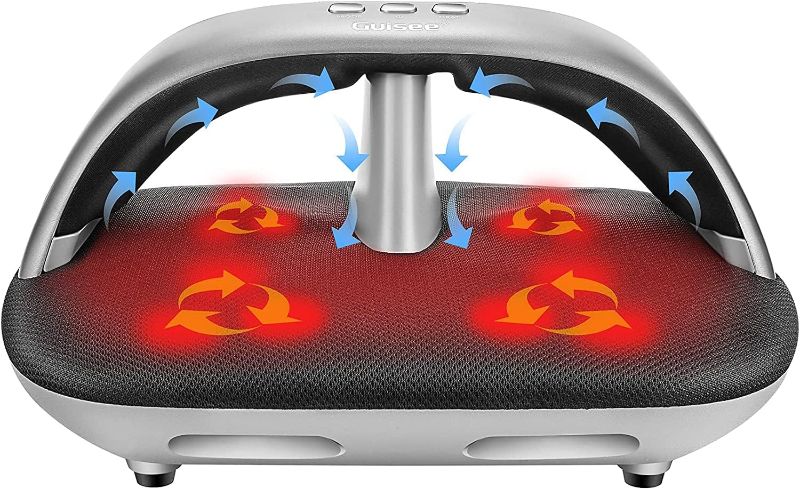 Photo 1 of Hikole Foot Massager - Shiatsu Feet Massager with Heat, Kneading, Compression, and Rolling - Adjustable Intensity for Pain Relief - Improve Circulation - Gift for Men & Women
