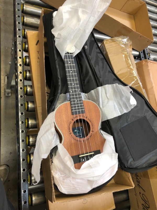 Photo 2 of EASTROCK Concert Ukulele Mahogany Beginner 23 inch Ukelele Big Package Kit. Ukulele Ukalalee Suitable for adults, Beginners. (23-Mahogany)
