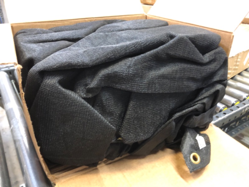 Photo 1 of 12' x 16' Black 70% Shade Mesh Tarps with Grommets ROLL-Off 12' x 16' 1 - Pack