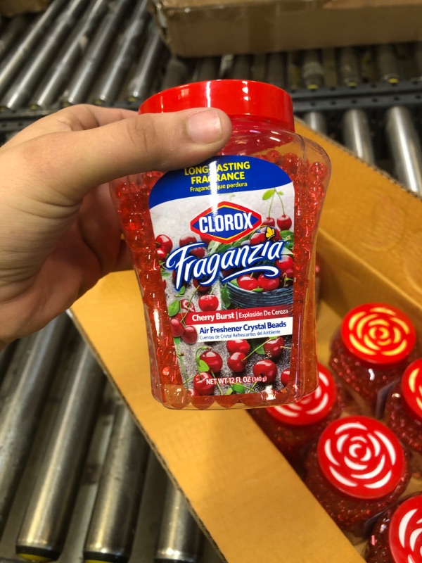 Photo 3 of Clorox Fraganzia Air Care Air Freshener Crystal Beads in Cherry Burst Scent, 12 Ounces | Cherry Burst Scented Air Freshener Gel Beads from Clorox Fraganzia for Car or Home Cherry Burst 12 Ounce (Pack of 1)