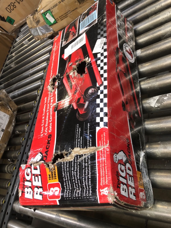 Photo 2 of BIG RED T83006 Torin Hydraulic Trolley Service/Floor Jack with Extra Saddle (Fits: SUVs and Extended Height Trucks): 3 Ton (6,000 lb) Capacity, Red