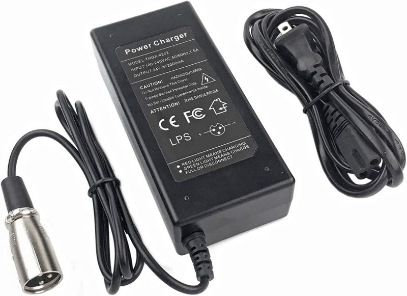 Photo 1 of Eagleggo 24V 2A New XLR Electric Scooter Battery Charger Replacement for Go-Go Elite Traveller Plus HD US, Ezip Mountain Trailz, Jazzy Power Chair
