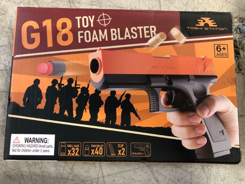 Photo 1 of G18 TOY FOAM BLASTER GUN
