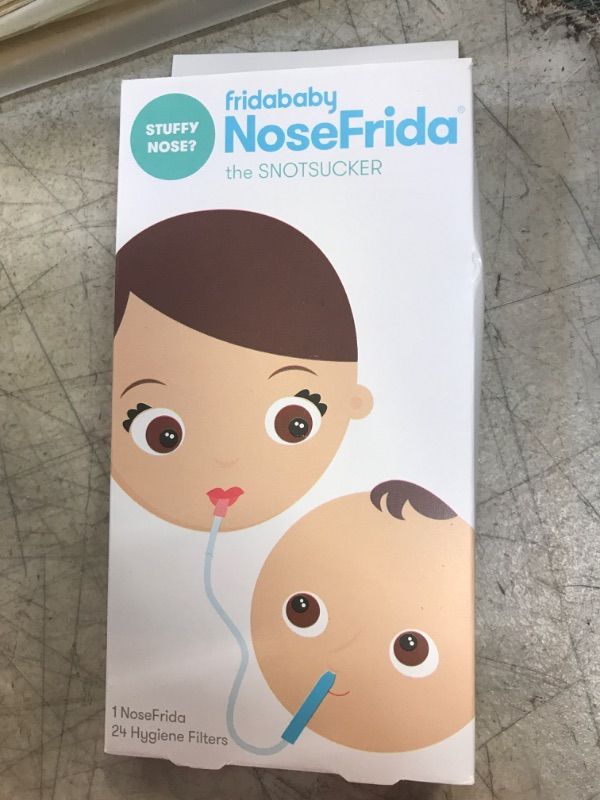 Photo 2 of Frida Baby Nasal Aspirator NoseFrida the Snotsucker with 24 Extra Hygiene Filters NoseFrida Filter Bundle (24 Hygiene Filters)