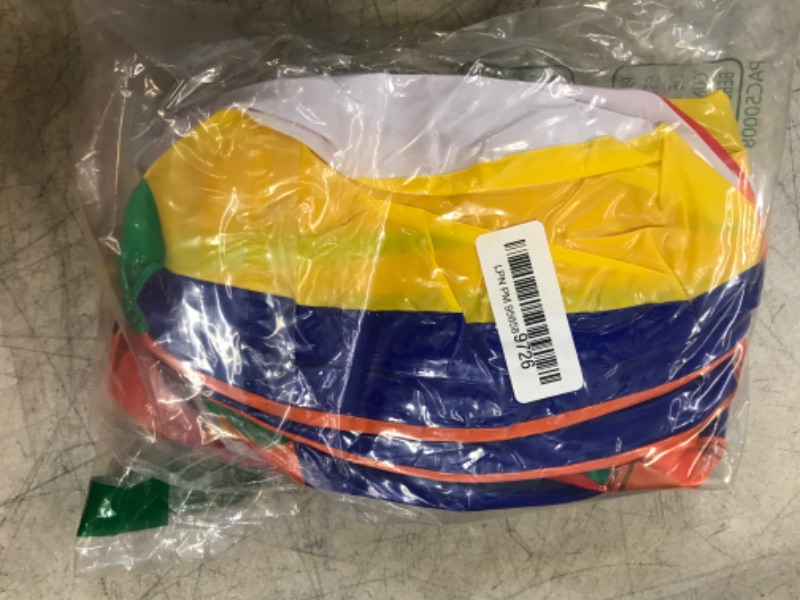 Photo 2 of Coogam Inflatable Beach Ball Classic Rainbow Color Birthday Pool Party Favors Summer Water Toy Fun Play Beachball Game for Kid Boys Girls 8 to 12 Inches from Inflated to Deflated (10 PCS)