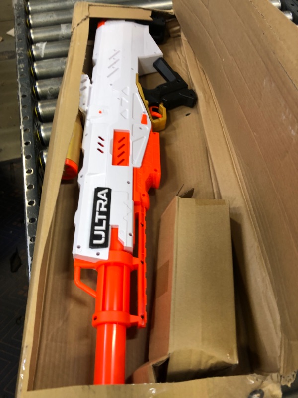 Photo 2 of Nerf Ultra Pharaoh Blaster with Premium Gold Accents, 10-Dart Clip, 10 Nerf Ultra Darts, Bolt Action, Compatible Only with Nerf Ultra Darts