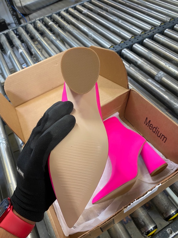 Photo 2 of HOT PINK STEVE MADDEN BOOTIES SIZE 7.5W