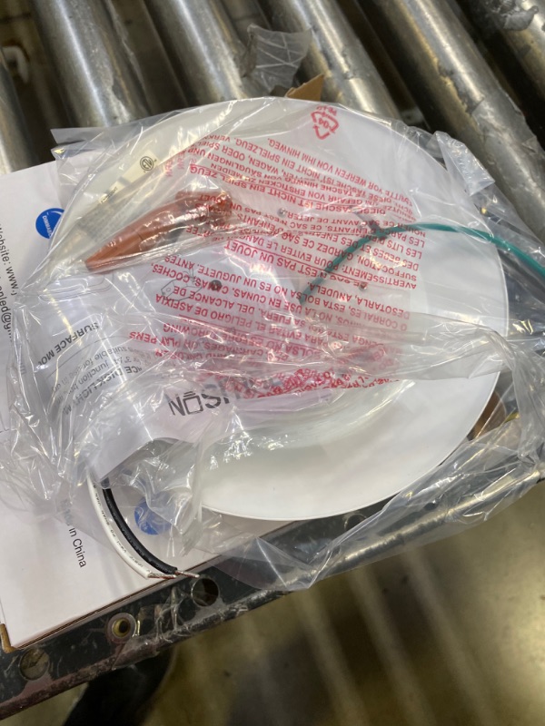 Photo 1 of JULLISON 6 Inch LED Low Profile Recessed & Surface Mount Disk Light, Round, 15W, >900 Lumens, 3000K Warm White, CRI80, Driverless Design, Dimmable, ETL Listed, White 3000k Warm White