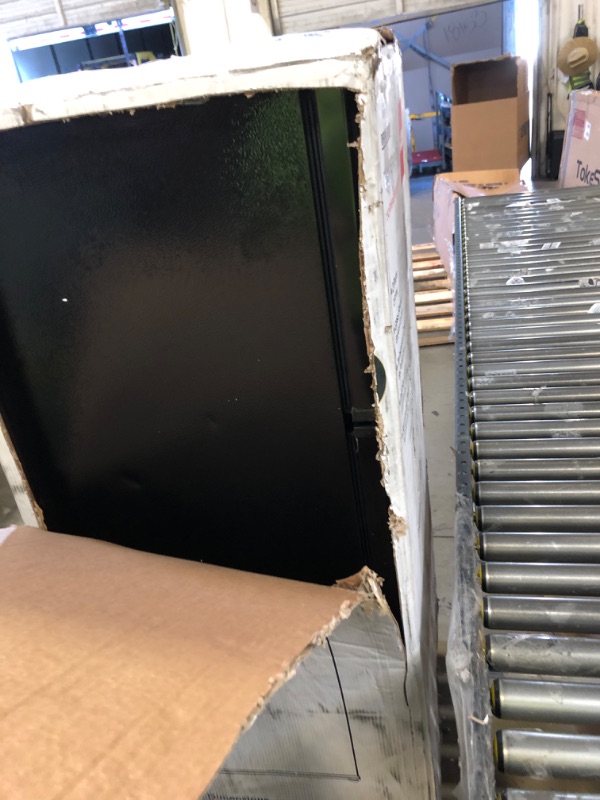 Photo 1 of RCA RFR741-BLACK Apartment Size-Top Freezer-2 Door Fridge-Adjustable Thermostat Control-Black-7.5 Cubic Feet Black Refrigerator
