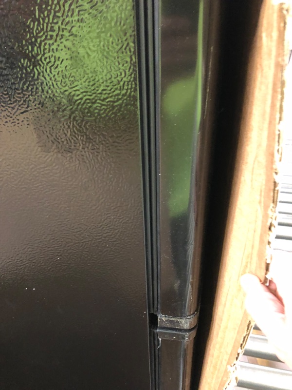 Photo 3 of RCA RFR741-BLACK Apartment Size-Top Freezer-2 Door Fridge-Adjustable Thermostat Control-Black-7.5 Cubic Feet Black Refrigerator