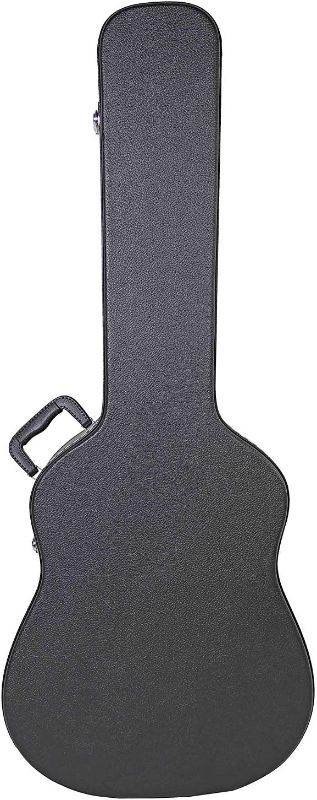Photo 1 of Acoustic Guitar Hardshell Case with Accessory Compartment - Black