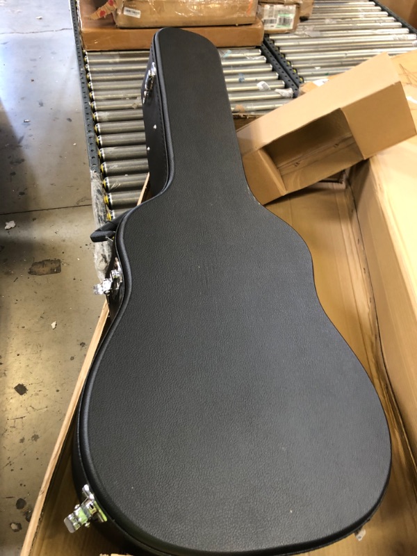 Photo 2 of Acoustic Guitar Hardshell Case with Accessory Compartment - Black