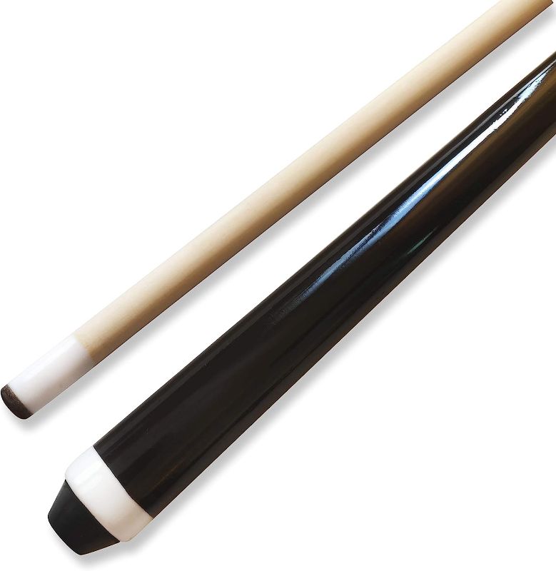 Photo 1 of ISPiRiTo Pool Cues 2-Piece 58 Inch House Bar Billiard Cue Sticks 13mm Glue-on Tips Hardwood Wooden Cue