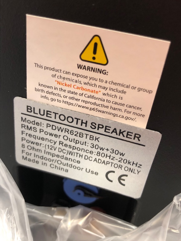 Photo 5 of Pyle Pair of Wall Mount Waterproof & Bluetooth 6.5'' Indoor/Outdoor Speaker System, with Loud Volume and Bass. (Pair, Black. PDWR62BTBK)