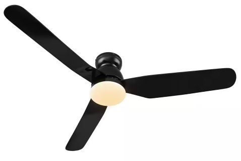 Photo 1 of  Integrated LED Indoor/Outdoor Black DC Motor Smart Ceiling Fan