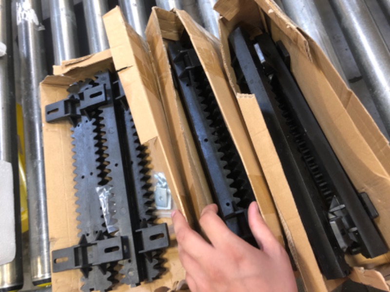 Photo 4 of TOPENS RK500T Automatic Sliding Gate Opener Rack Drive Electric Gate Motor for Heavy Driveway Slide Gates Up to 1300 Pounds, Security Gate Operator AC Powered with Nylon Gear Rack and Remote Control
