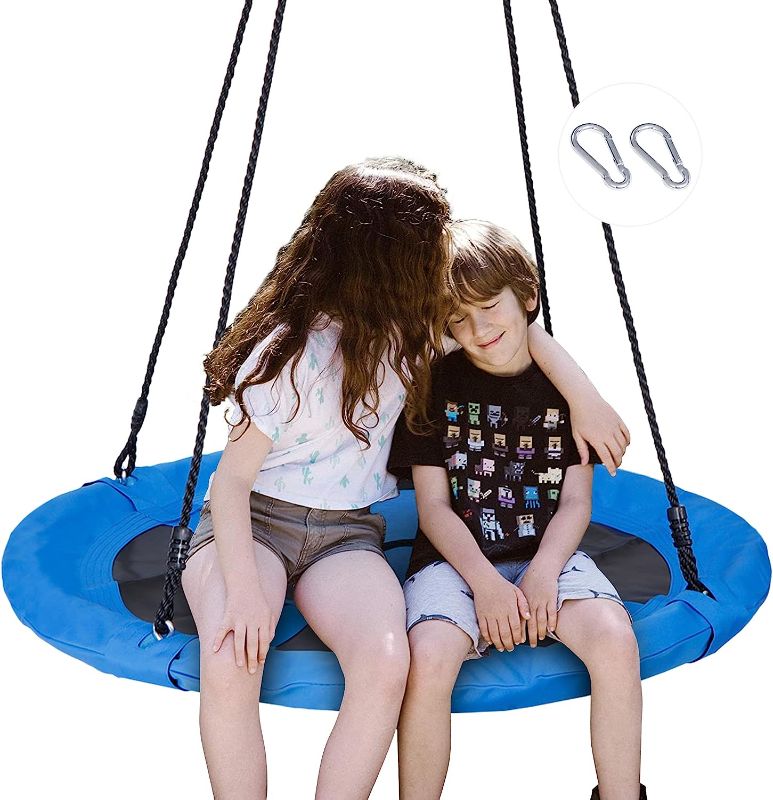 Photo 1 of  Saucer Swing for Kids and Adults Round Tree Swing, Outdoor Swing, Tree Swings For Kids Outdoor, Kids Swing, Outdoor Swing For Kids, Saucer Swing For Kids Outdoor, Swing For Adults