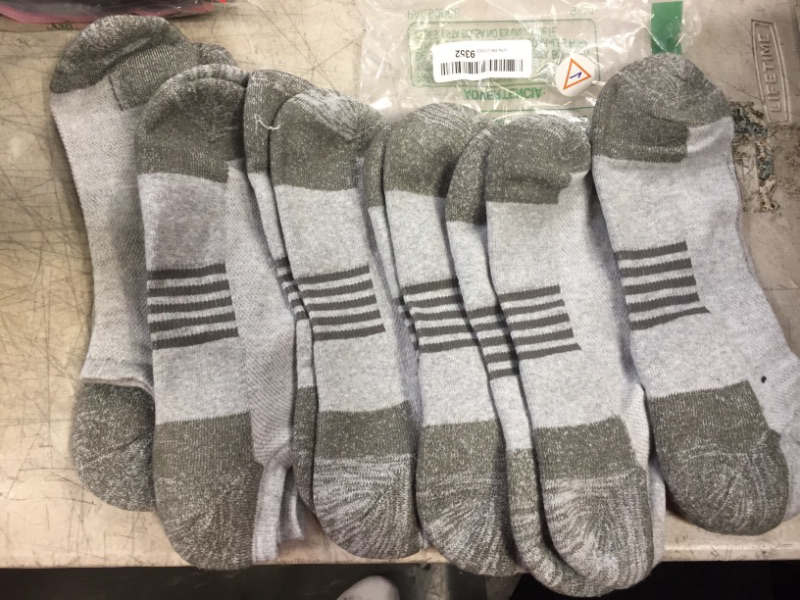 Photo 1 of 6 PAIRS OF SOCKS - GREY 
SIZE- LARGE