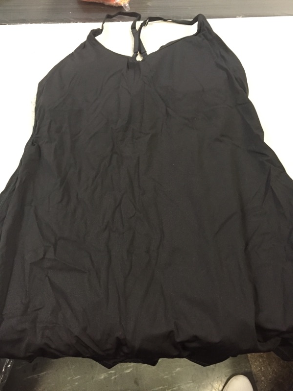 Photo 1 of BATHING SUIT DRESS- BLACK SIZE- LARGE
