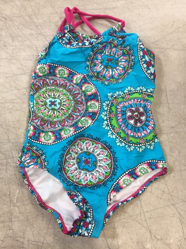 Photo 1 of GIRLS BATHING SUIT- ONE PIECE 
SIZE- 8 