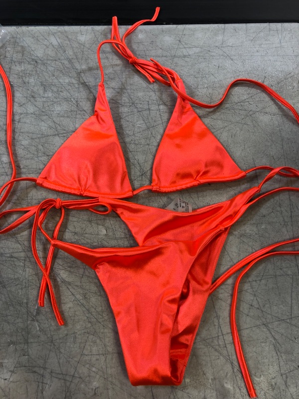 Photo 1 of 2 PIECE BIKINI - ORANGE
SIUZE- SMALL 