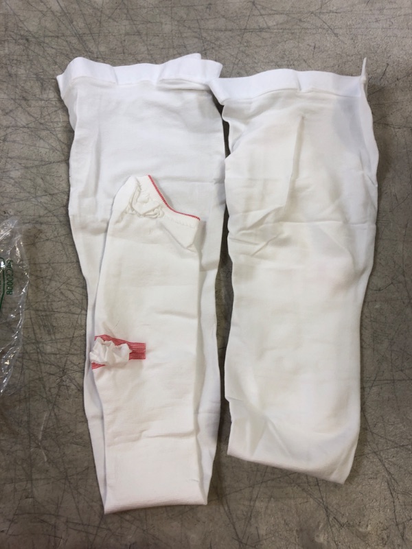 Photo 1 of COMPRESSION STOCKINGS- WHITE 
2 PAIRS