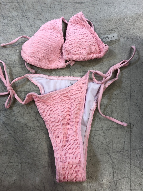 Photo 1 of BKINI SWIMWEAR- PINK 
SIZE- M