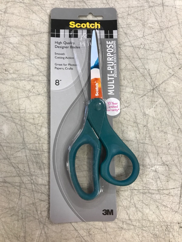 Photo 1 of Scotch 8 Printed Multi Purpose Scissors, Aquarella Broken Glass pattern