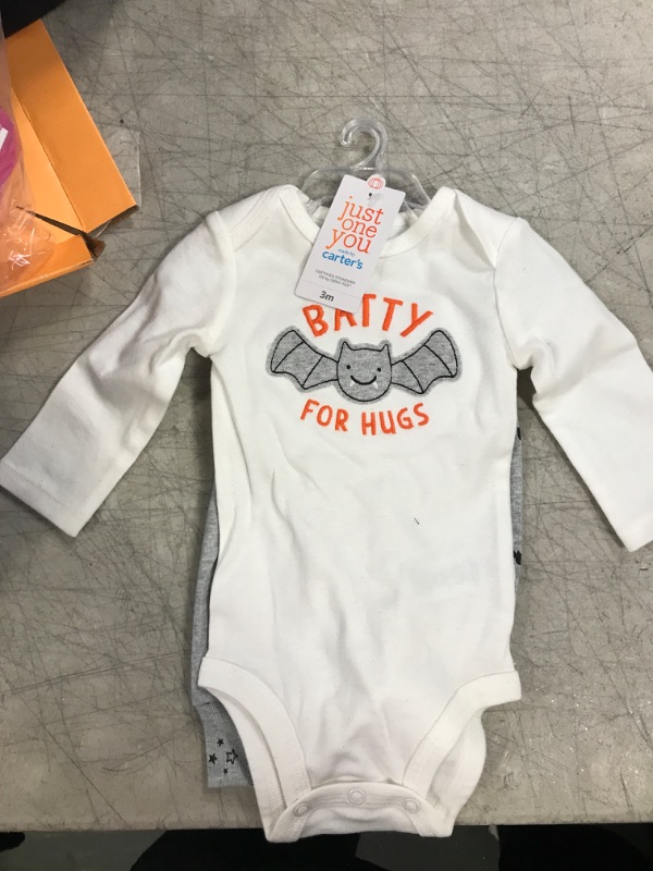 Photo 2 of Baby Boys' 'Batty for Hugs' Top and Bottom Set - Just One You® Made by Carter's White/Gray