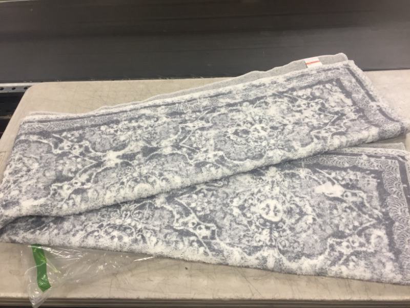 Photo 1 of  hallway rug- greyand white
size-24x70 inches 