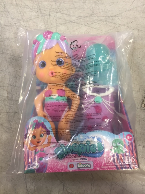 Photo 2 of Bloopies Mermaids Magic Tail Daisy - Water Toy with Removable Purple and Pink Mermaid Tail, for Girls and Kids 18M and up