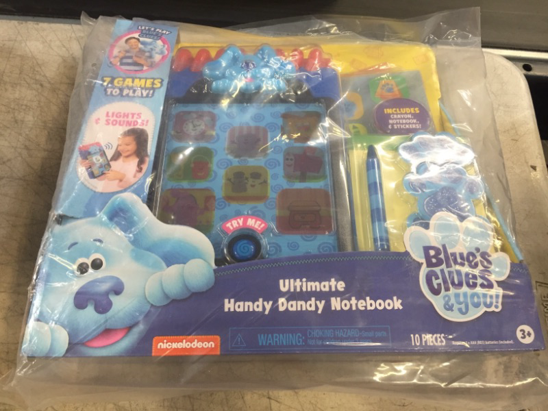 Photo 2 of Blue’s Clues & You! Ultimate Handy Dandy Notebook, Interactive Kids Toy with Lights and Sounds, Blue's Clues Game, by Just Play