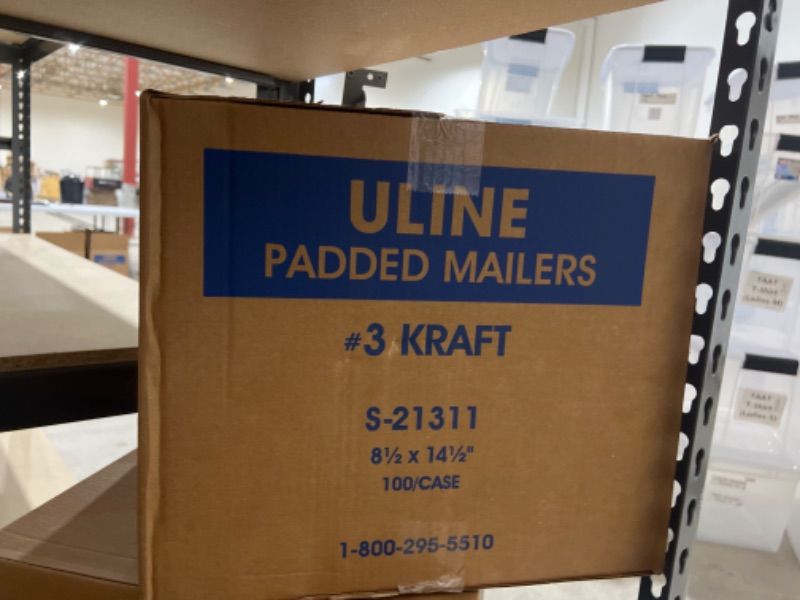 Photo 3 of ULINE KRAFT SELF-SEAL PADDED MAILERS 8.5x14.5inch - 100/pc