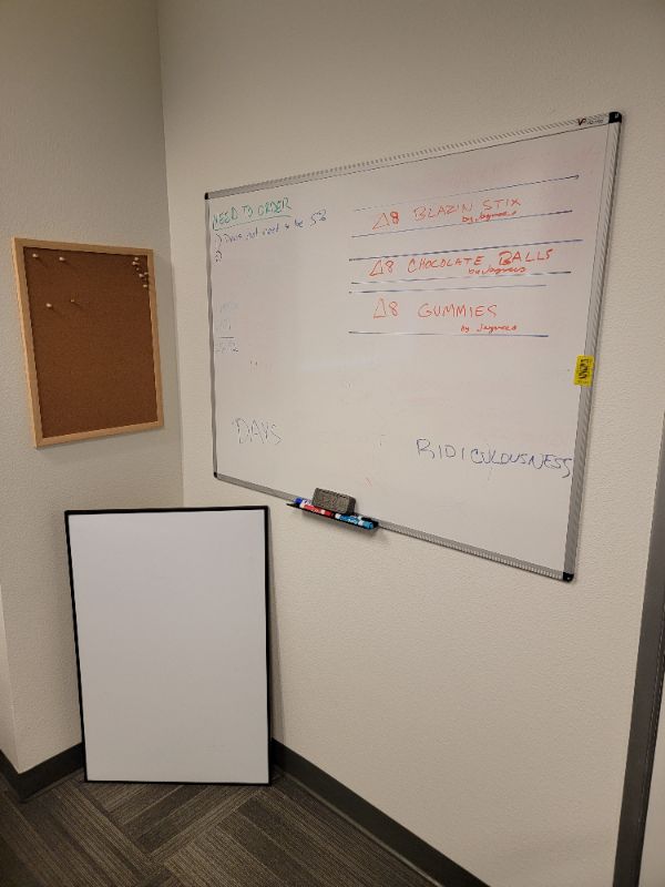 Photo 1 of 2 White Boards a 1 cork board