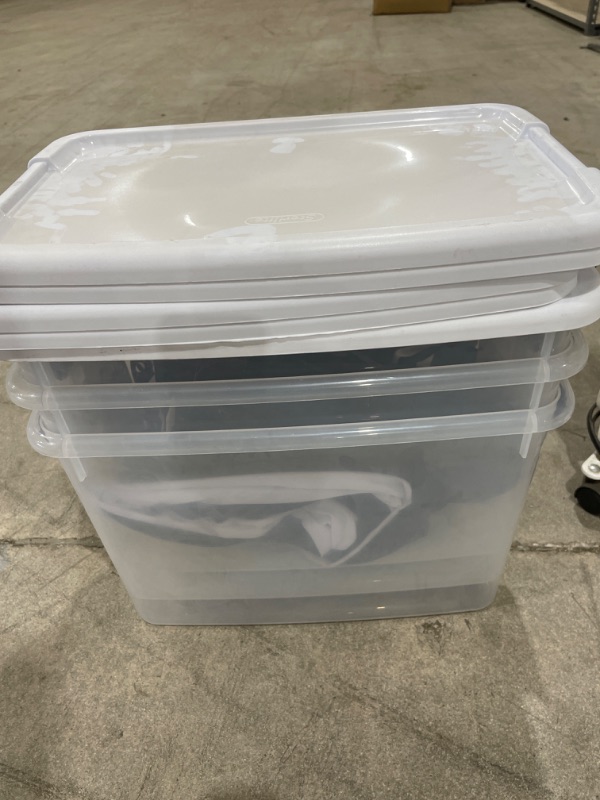 Photo 2 of 3 Small plastic storage bins 