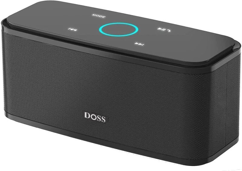 Photo 1 of DOSS Bluetooth Speaker, SoundBox Touch Portable Wireless Speaker with 12W HD Sound and Bass, IPX5 Water-Resistant, 20H Playtime, Touch Control, Handsfree,...
