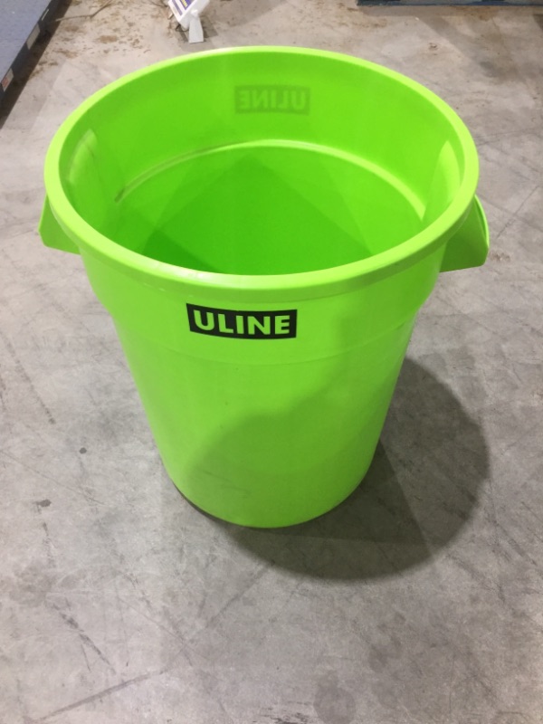 Photo 1 of  Round Waste Container, 44 gal, GREEN