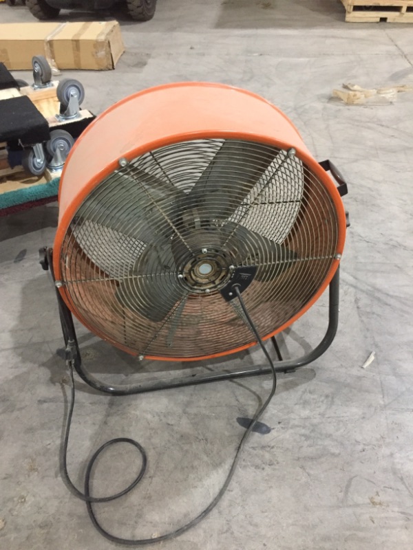 Photo 1 of  Belt Drive Drum Fan for Warehouse, Garage, Shop and 2-Speed Control Motor, Auto Overheat Cut-Off Protection 
