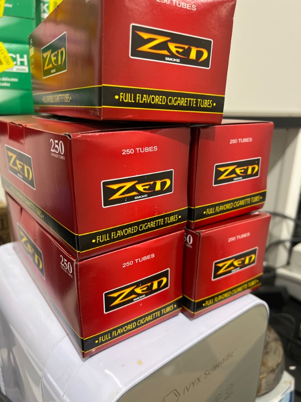Photo 1 of Zen Red Full Flavor King Size Tubes (250ct Box) (Pack of 5)