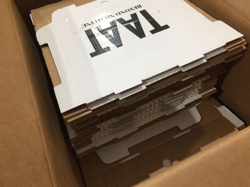 Photo 1 of 47 pack of 12x2x12" pizza boxes
has a company branding on them 