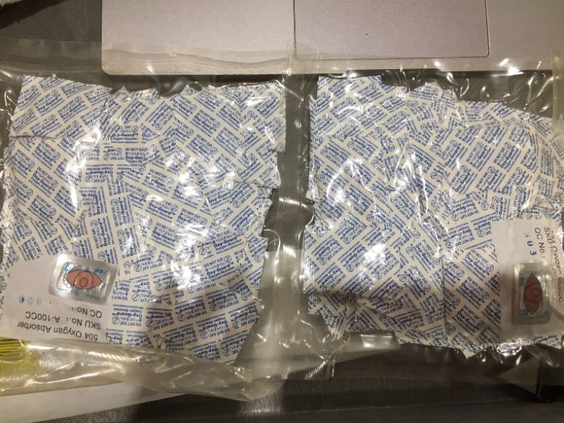 Photo 1 of 2 pack Oxygen Absorbers for Mylar Bags or Vacuum Sealer Bag Food Storage (100cc - Qty 100)